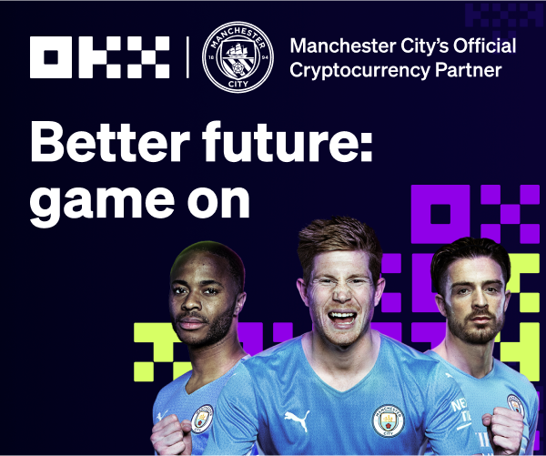 يعلن نادي كرة القدم مانشستر سيتي رسميا عن شراكته مع منصة OKX لتداول العملات الرقمية