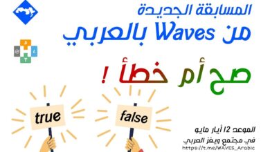 مسابقة صح/ غلط من مجتمع ويفز بالعربية